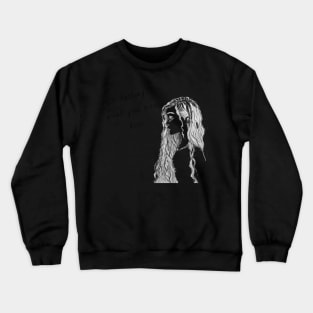 oh darling quote with pencil sketch Crewneck Sweatshirt